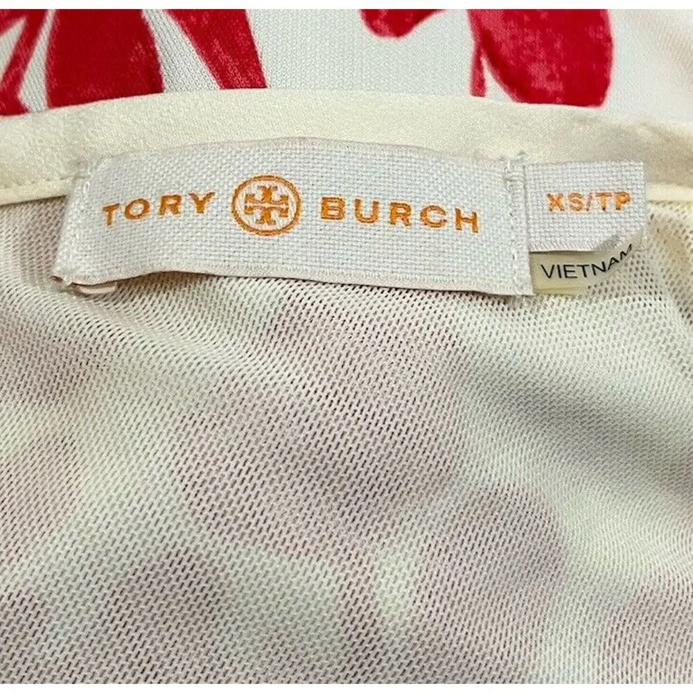 Tory Burch Lydie Flora Print Pencil Slim Dress Romantic Workwear Chic Size XS